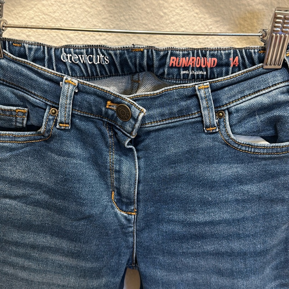 Crewcuts run around girls skinny jeans size 14 wash but never worn